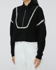 STAUD Cropped Hampton Sweater in Black