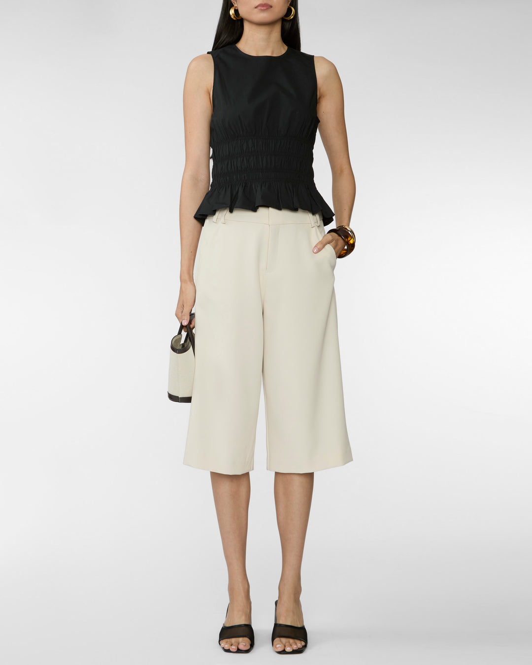 STAUD Culver Top in Black