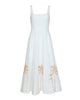 STAUD Wells Dress in White Embroidery