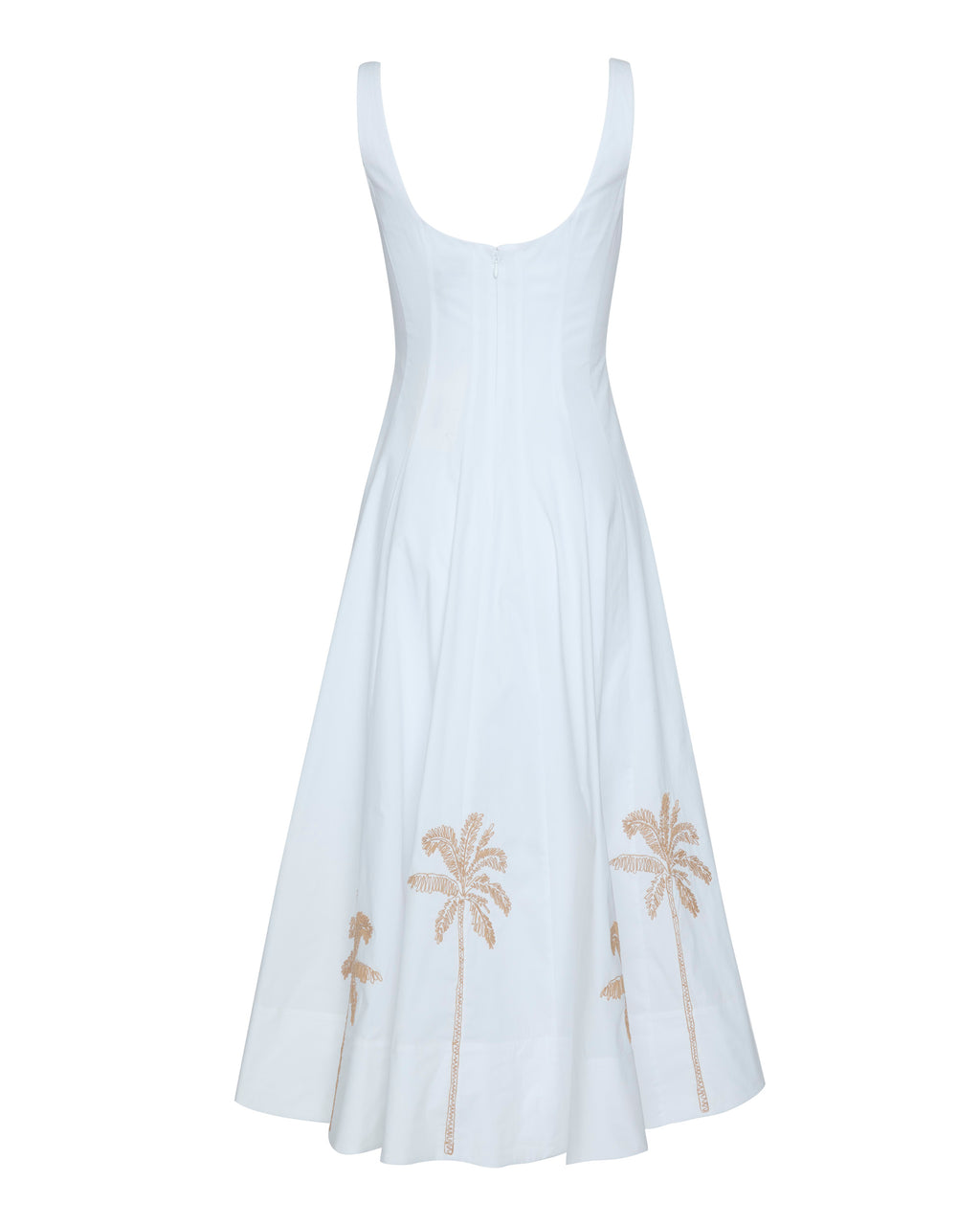 Wells Dress in White Embroidery