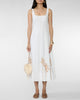 STAUD Wells Dress in White Embroidery