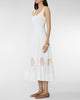 STAUD Wells Dress in White Embroidery