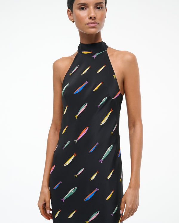STAUD Winnie Silk Dress