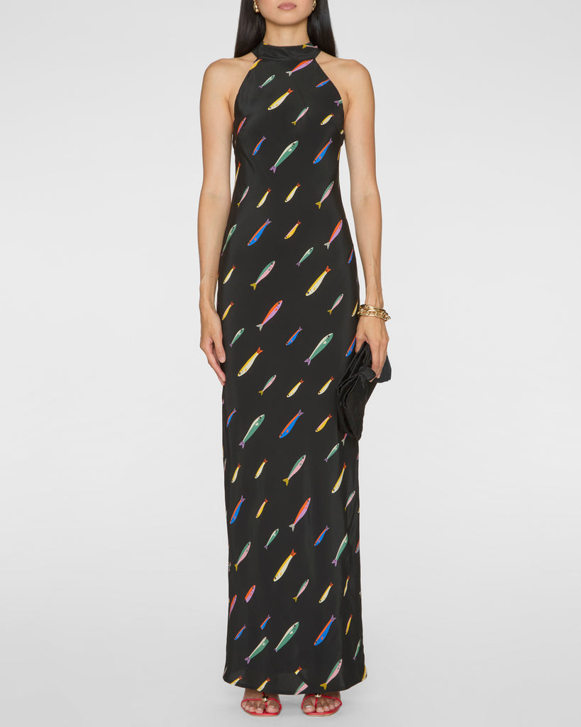 STAUD Winnie Silk Dress