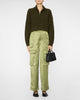 Cropped Hampton Cashmere Sweater in Olive - 20% OFF EDITOR'S PICKS