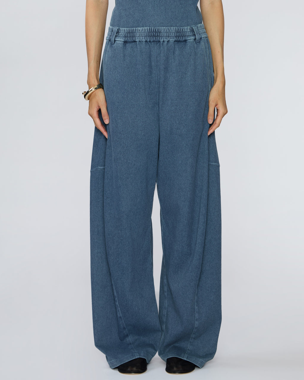 TIBI Stretch Denim Knit Winslow Pant