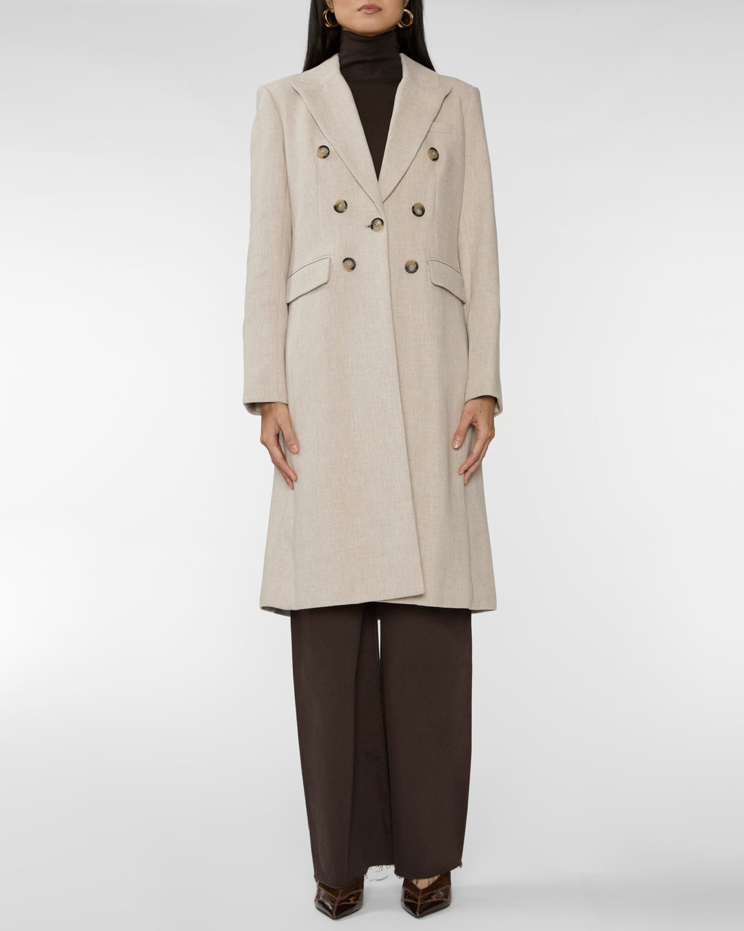 VERONICA BEARD Stryder Dickey Coat in Oyster Melange