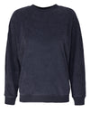 Summer Terry Crewneck Sweatshirt in Dark Navy
