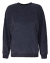 Summer Terry Crewneck Sweatshirt in Dark Navy