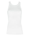 Enza Costa Supima Sheath Cotton Tank in White