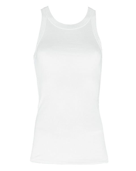 Enza Costa Supima Sheath Cotton Tank in White
