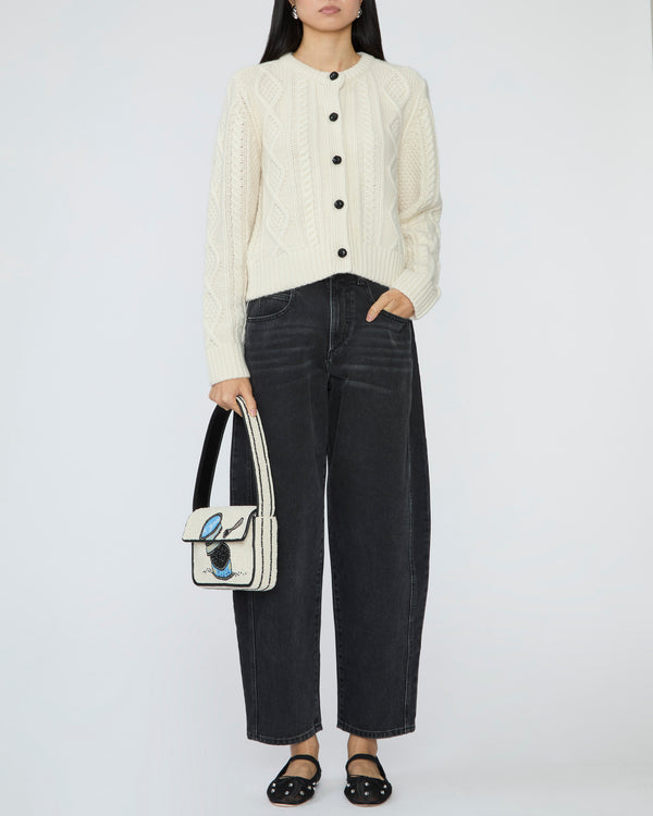 FRAME The Cable Knit Cardi