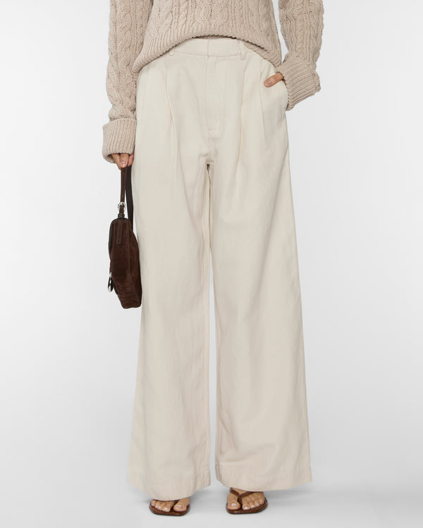 APIECE APART The Keaton Wide Leg in Stone