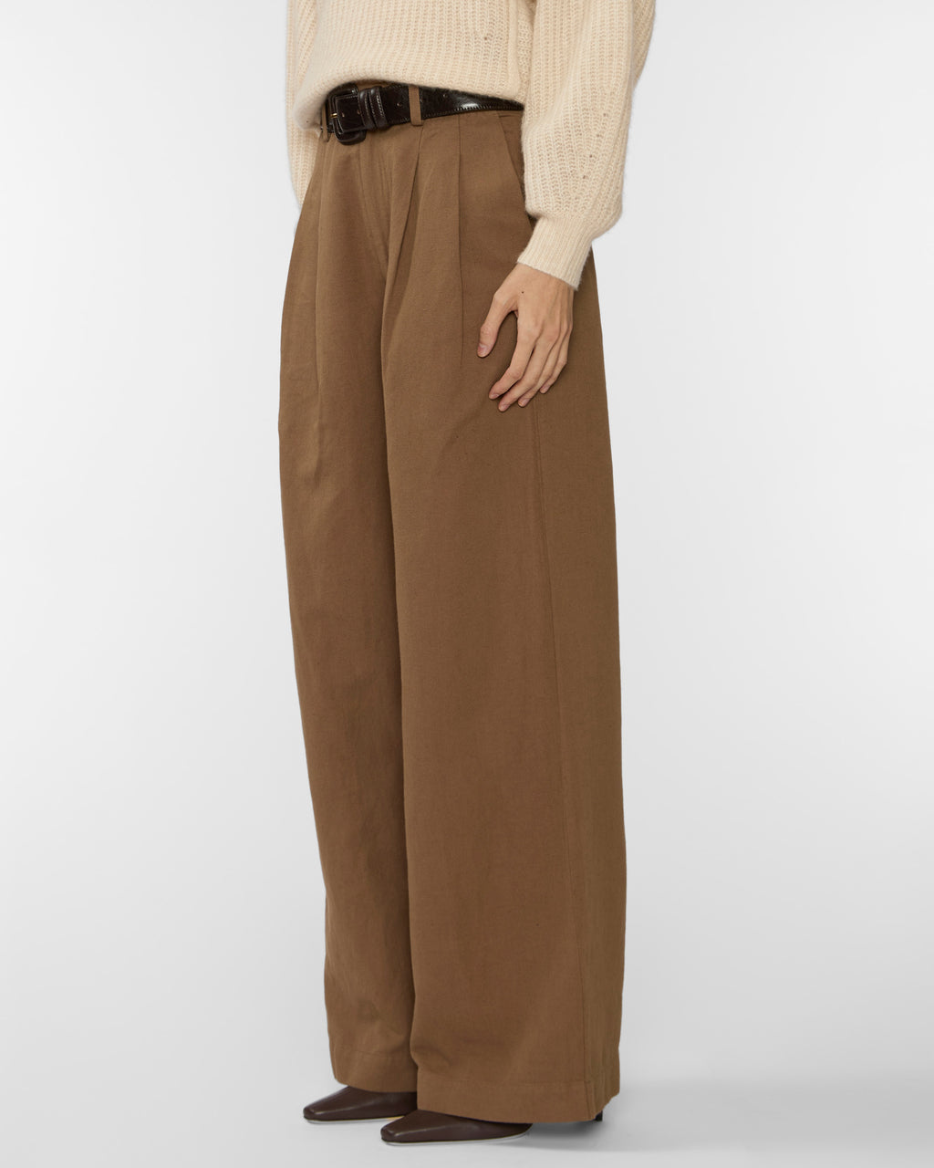 APIECE APART The Keaton Wide Leg in Tobacco