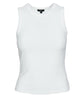 The Racer Tank in White