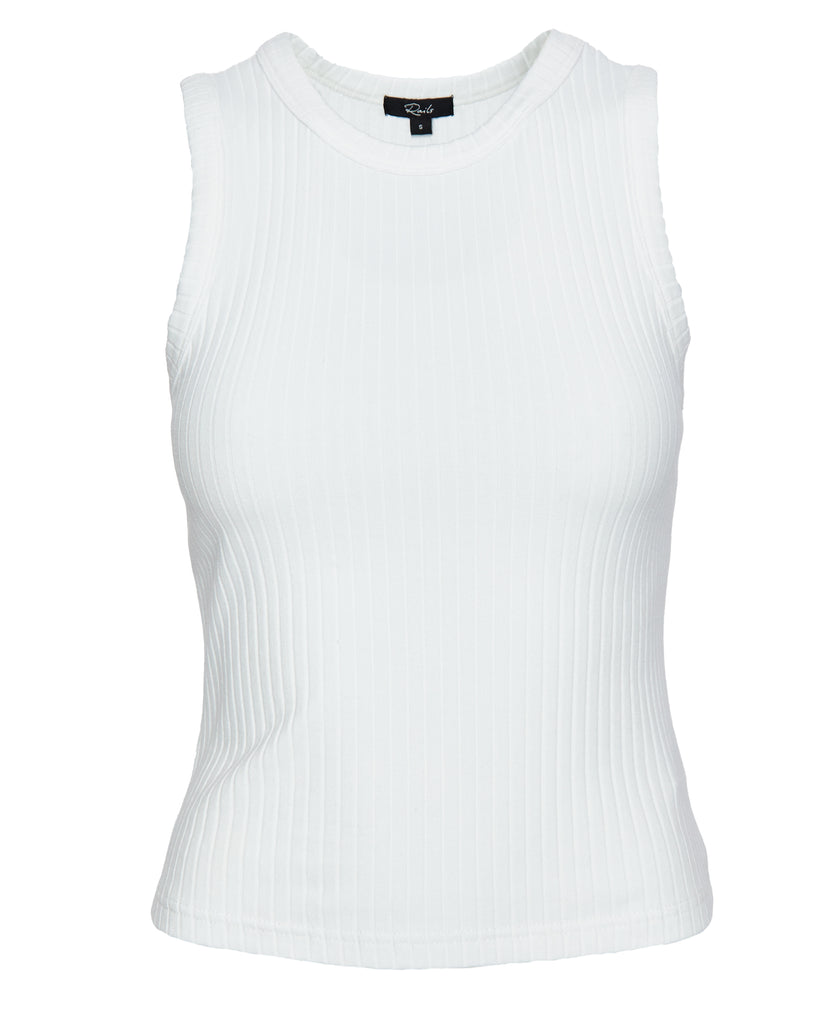 The Racer Tank in White