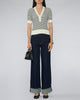 FRAME The Stripe V - Neck Sweater