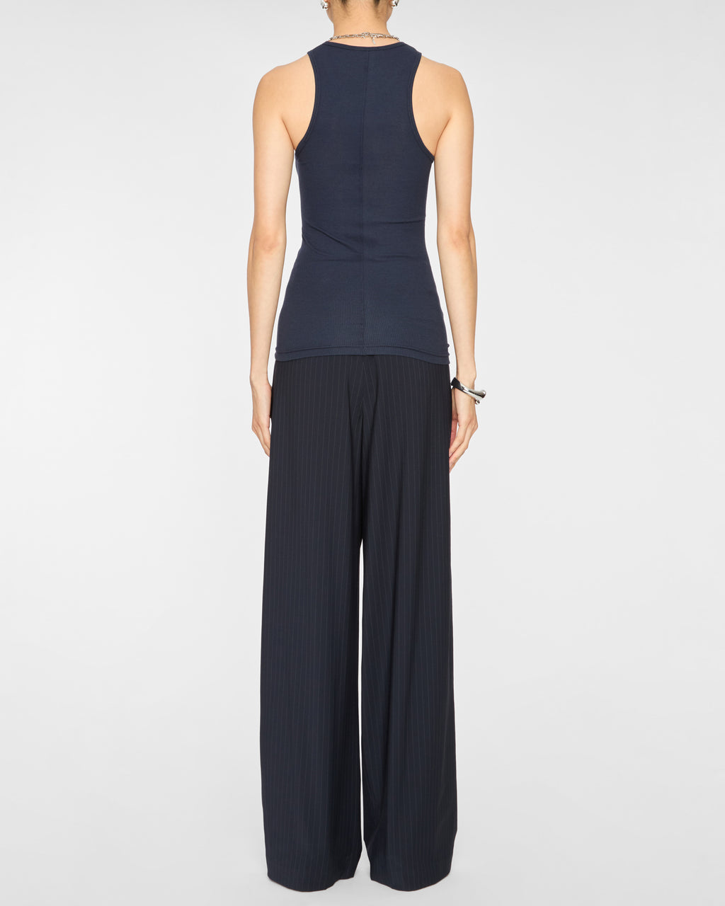 TIBI Circular Fine Rib T Tank