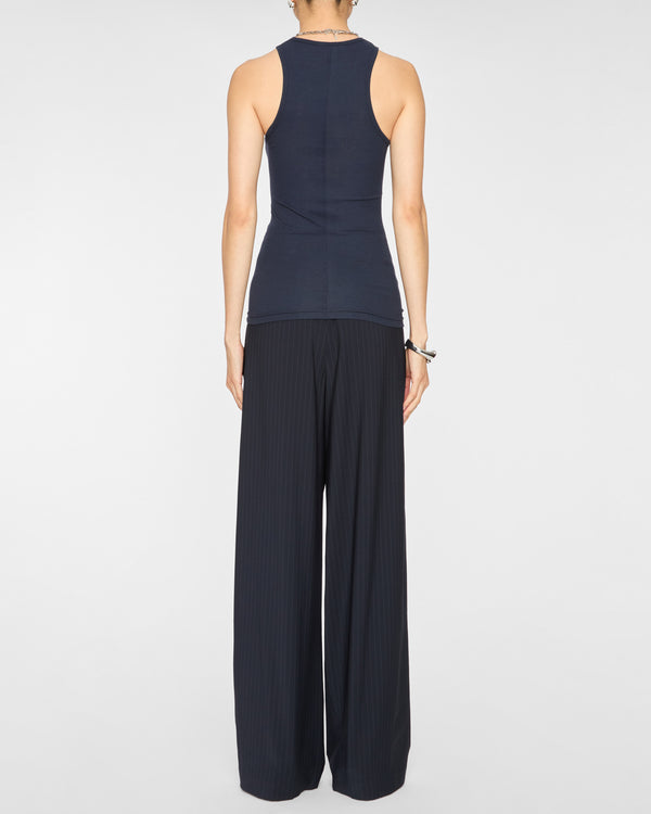 TIBI Circular Fine Rib T Tank