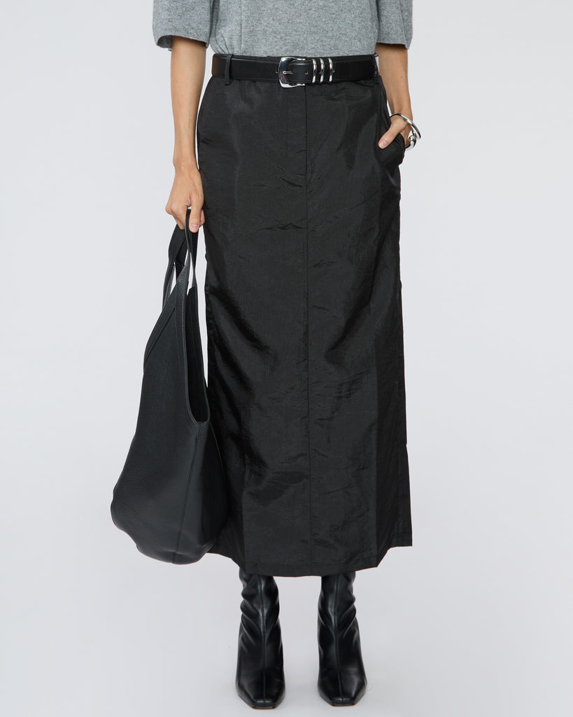 TIBI Crispy Nylon Maxi Skirt