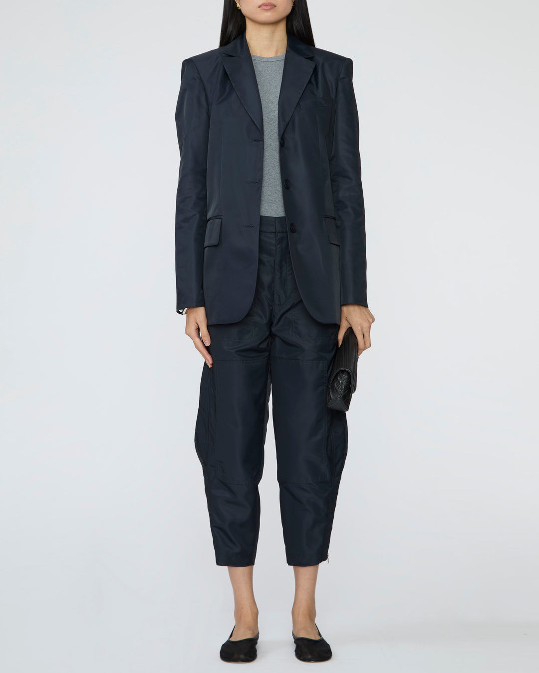 TIBI Eco Nylon Max Blazer