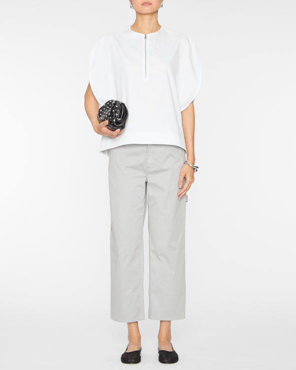 TIBI Eco Poplin Balloon Origami Top