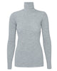 TIBI Feather Weight Ribbed Sweater Turtle Neck Pullover