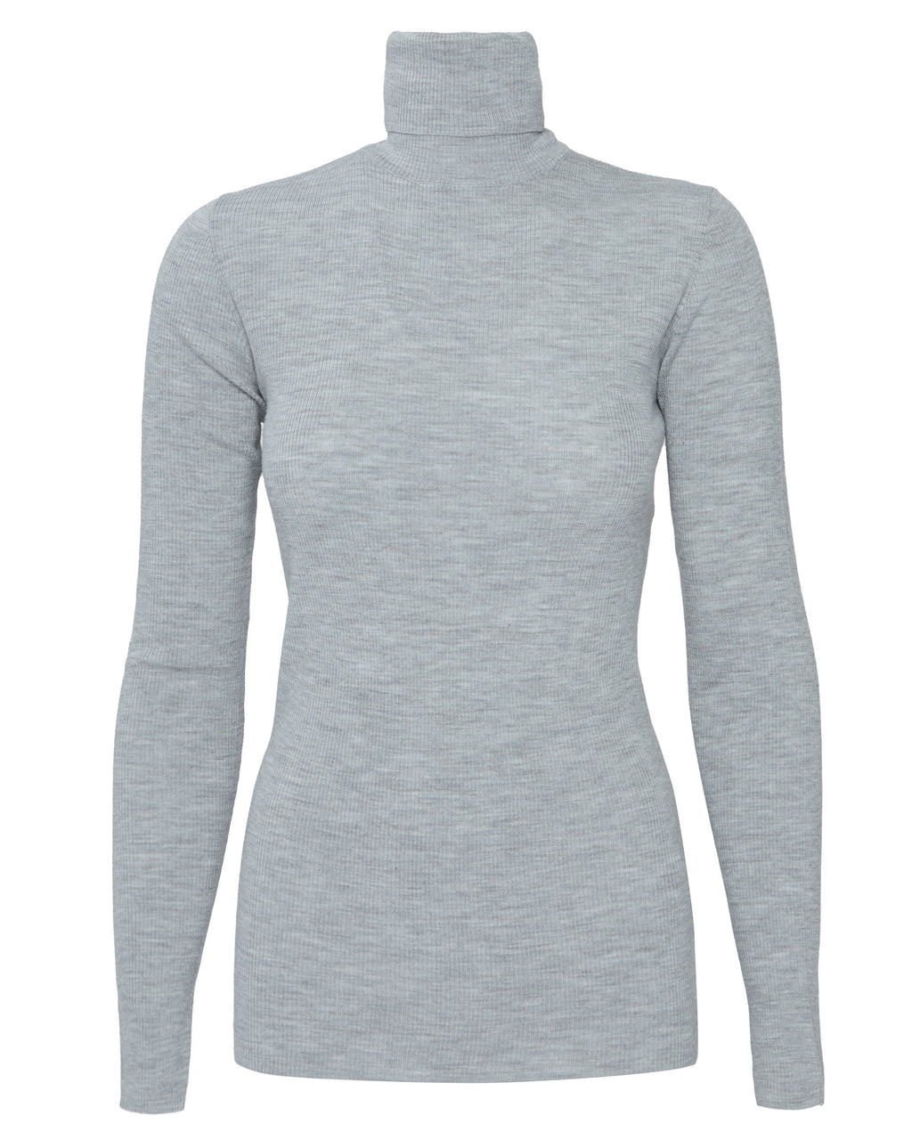 TIBI Feather Weight Ribbed Sweater Turtle Neck Pullover