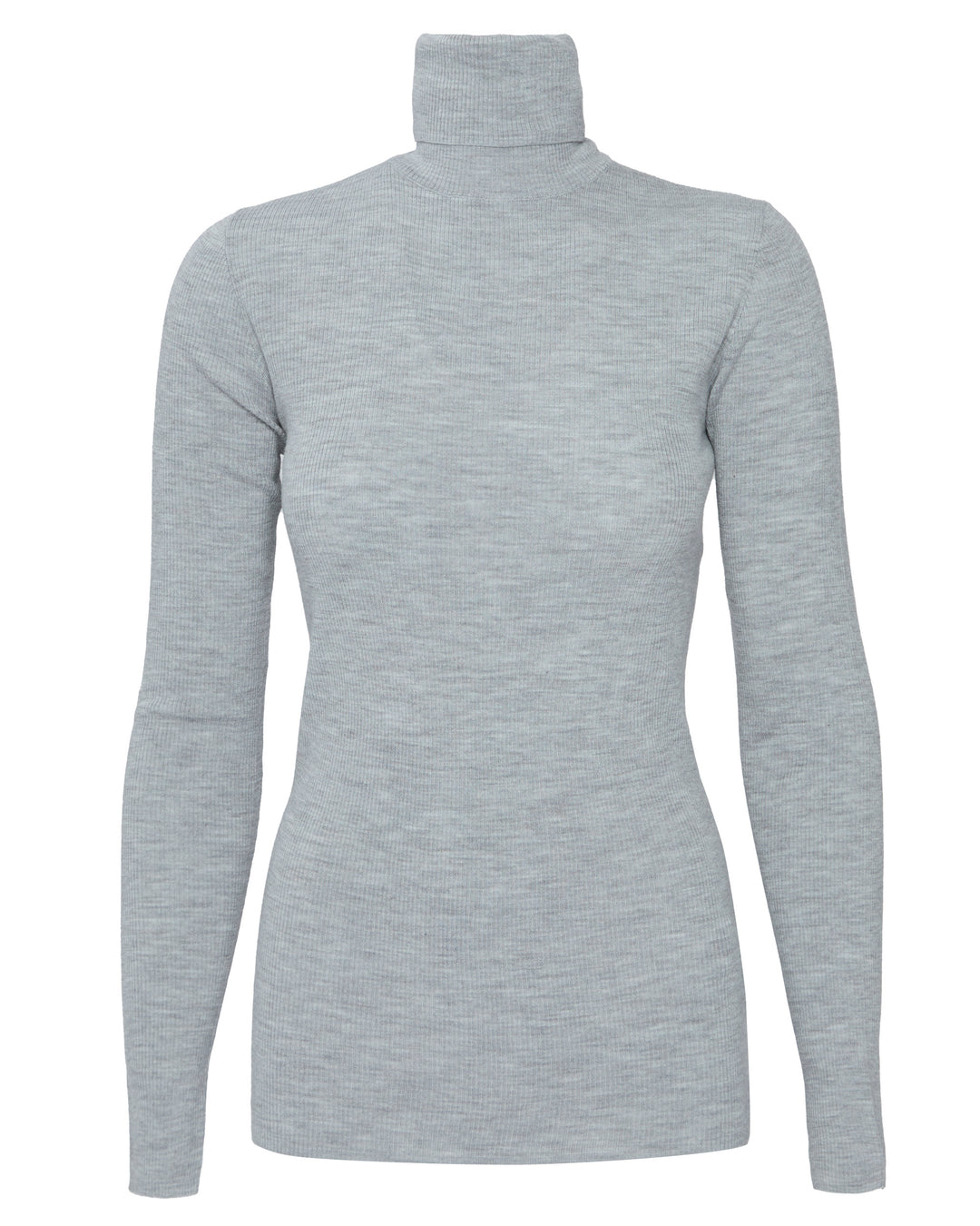 TIBI Feather Weight Ribbed Sweater Turtle Neck Pullover