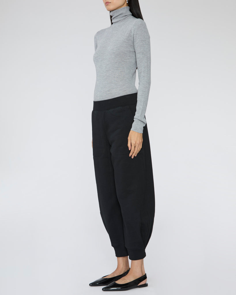 TIBI Feather Weight Ribbed Sweater Turtle Neck Pullover
