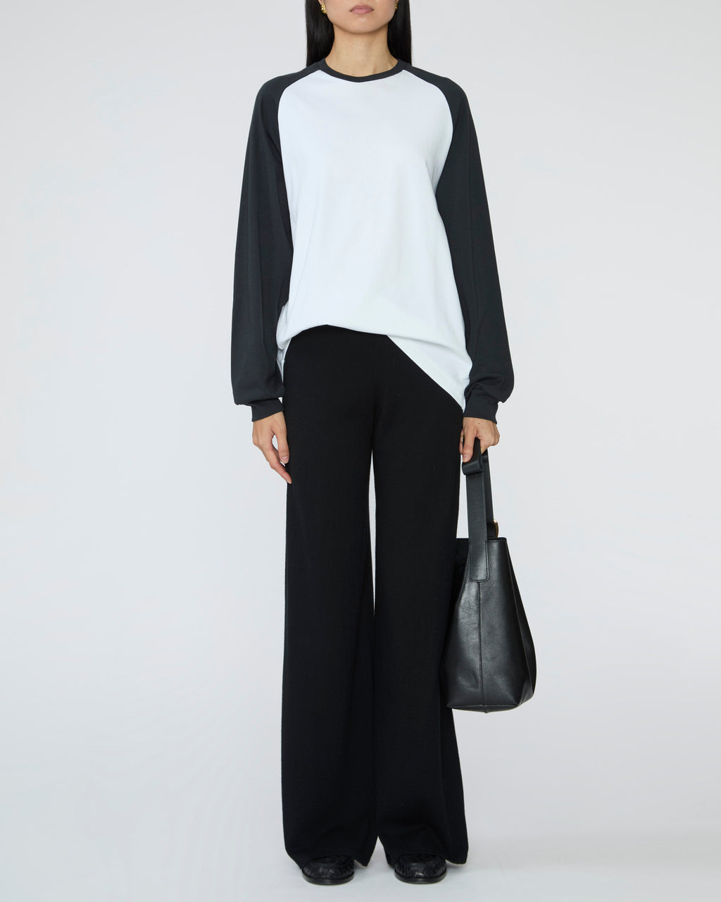 TIBI Perfect T Sculpted Baseball T