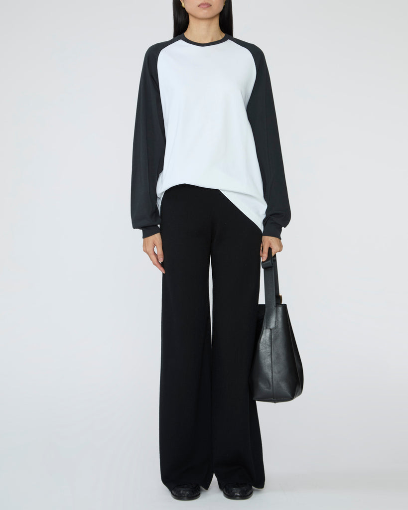 TIBI Perfect T Sculpted Baseball T