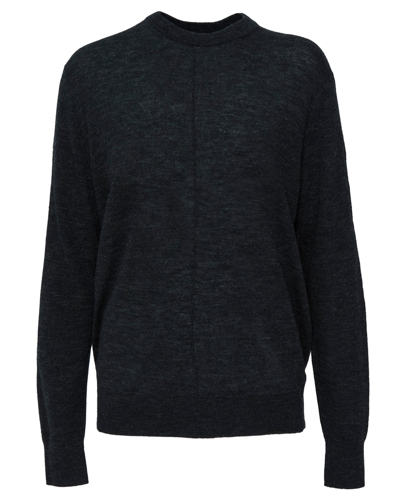 TIBI Skinlike Mercerized Wool Crewneck Pullover