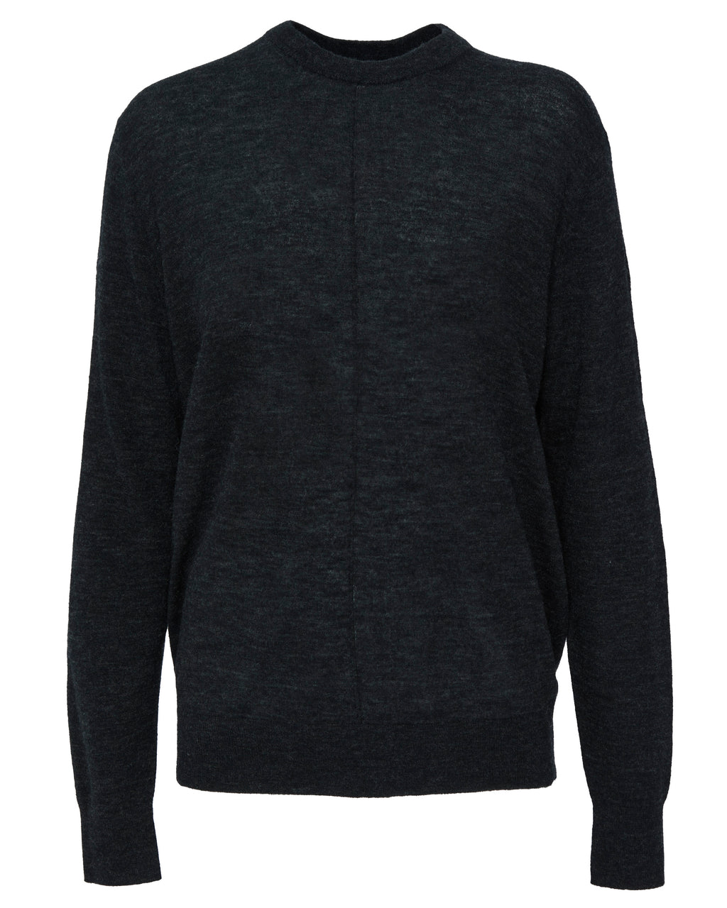 TIBI Skinlike Mercerized Wool Crewneck Pullover