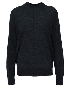 Skinlike Mercerized Wool Crewneck Pullover