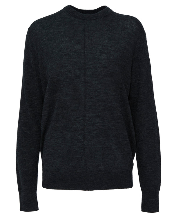 TIBI Skinlike Mercerized Wool Crewneck Pullover