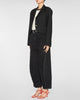 Tropical Wool Cropped Bomber Blazer