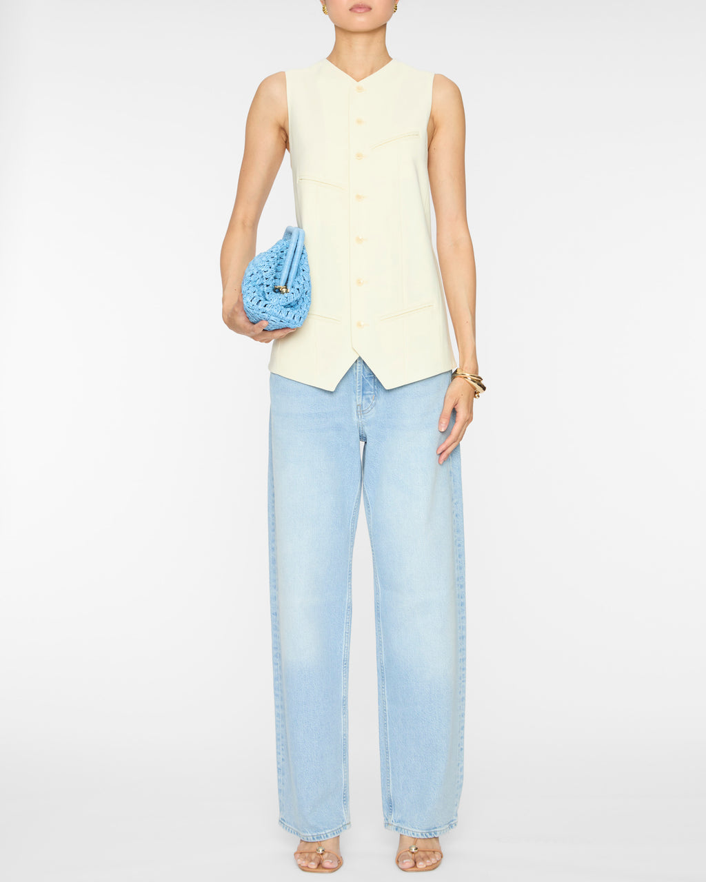 Tropical Wool Easy Vest