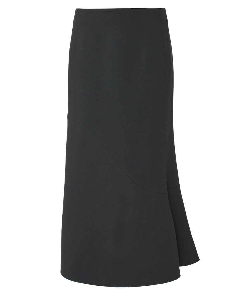 TIBI Wool Crepe Marte Fluid Skirt