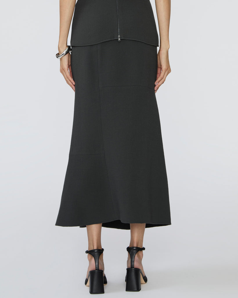TIBI Wool Crepe Marte Fluid Skirt