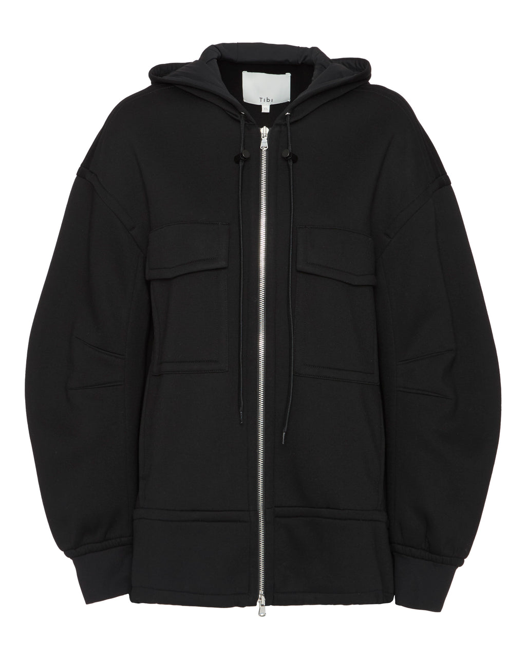 Techy Viscose Zip Up Hoodie