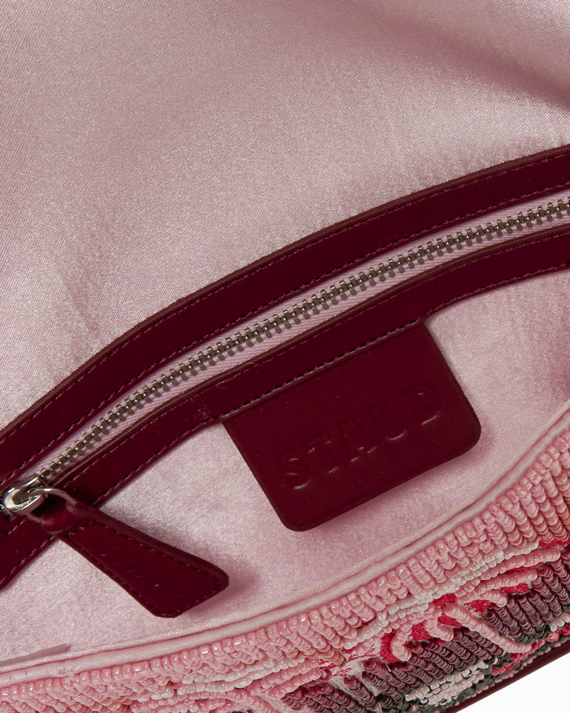 STAUD Tommy Beaded Bag in California Clouds
