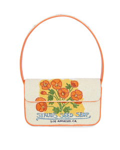 Tommy Beaded Bag in California Poppy