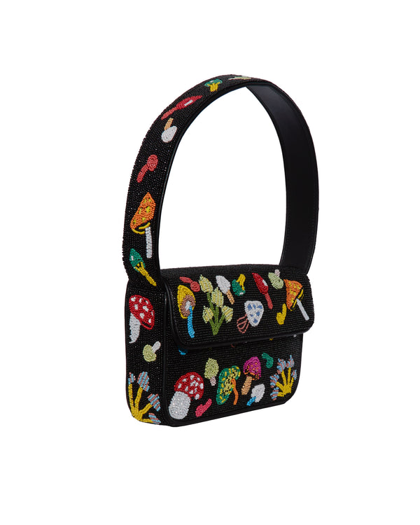 STAUD Tommy Beaded Bag in Shroomscape