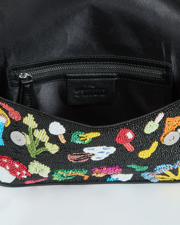 STAUD Tommy Beaded Bag in Shroomscape