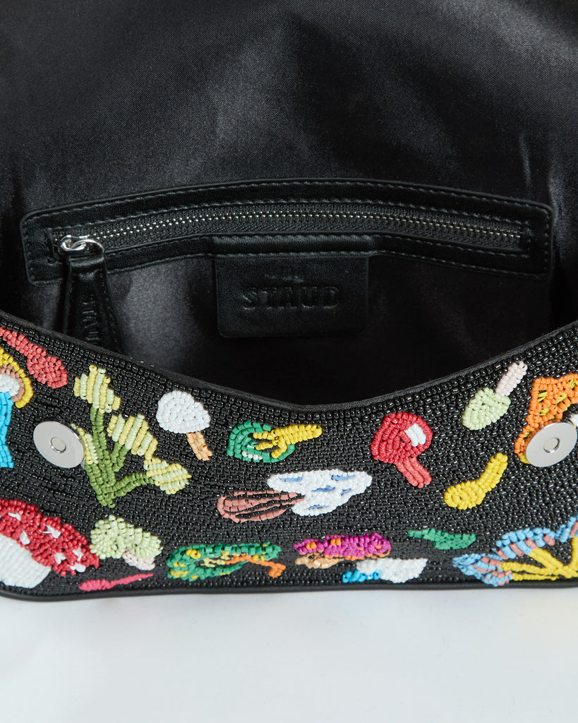 STAUD Tommy Beaded Bag in Shroomscape