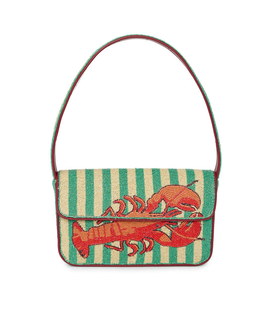 Tommy Beaded Bag in Summer Lobster