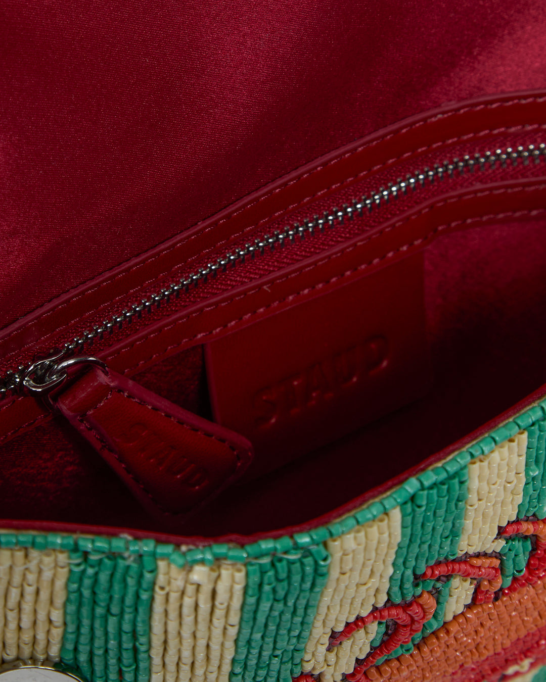 STAUD Tommy Beaded Bag in Summer Lobster