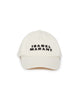 Tyron Logo Canvas Hat in Ecru/Black