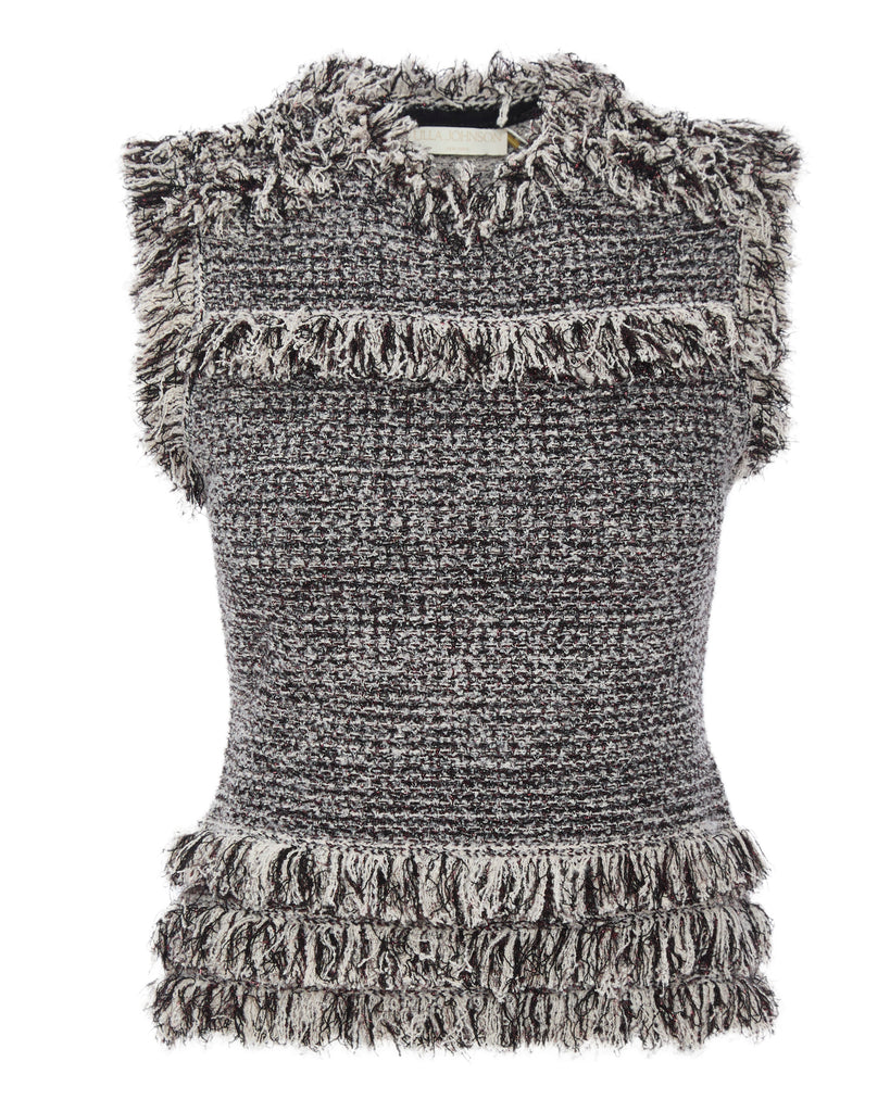 Kassi Knit Tweed Sleeveless Top